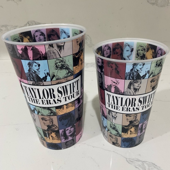 Taylor Swift Eras Tour Plastic Cup Combo - Regular + Large Size Cups from AMC - Picture 2 of 3